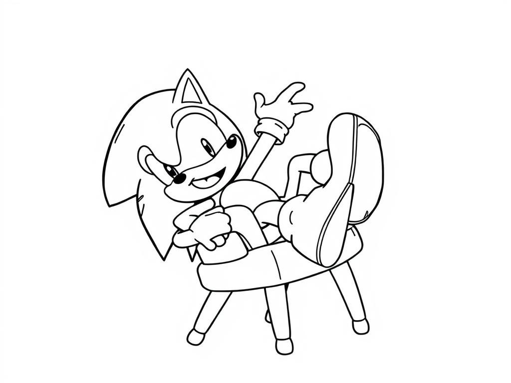 Sonic the Hedgehog Coloring Page