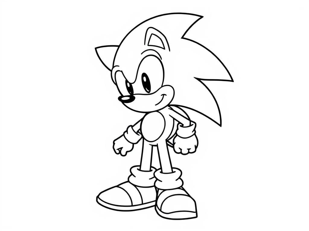 Sonic Coloring Page