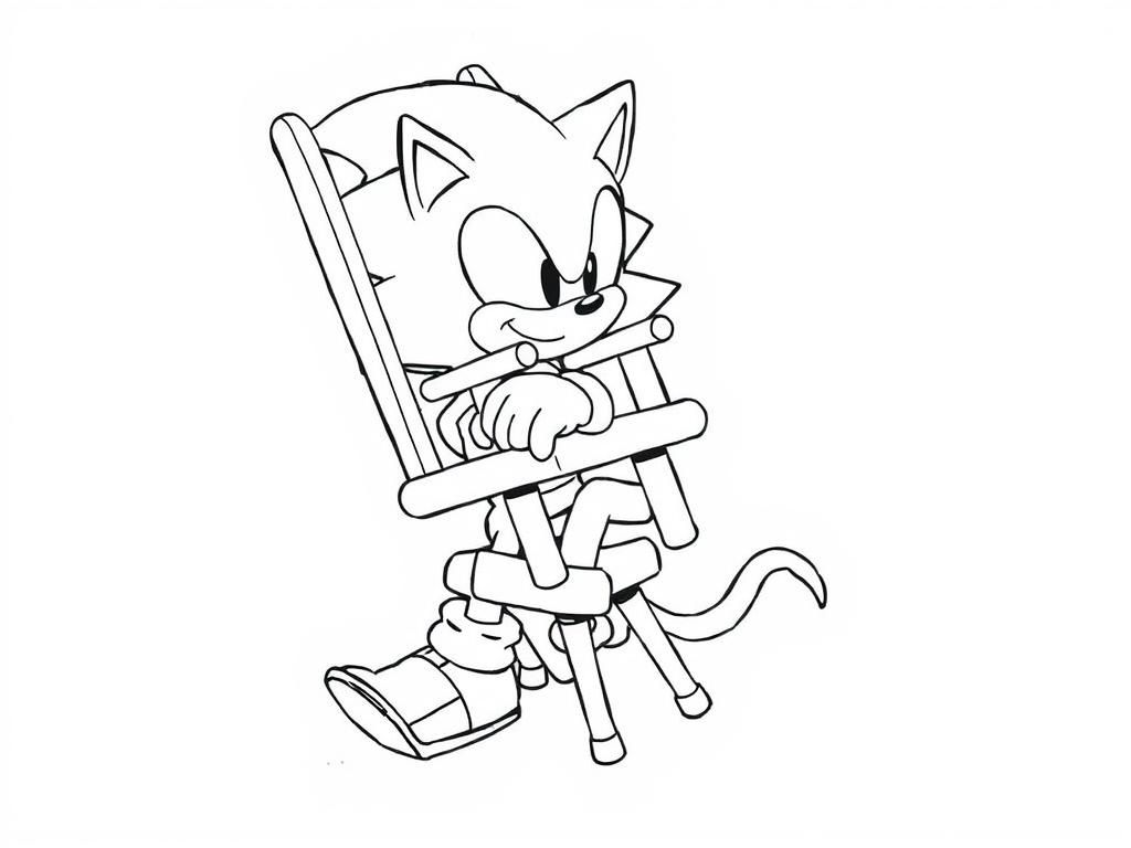 Sonic the Hedgehog Coloring Page