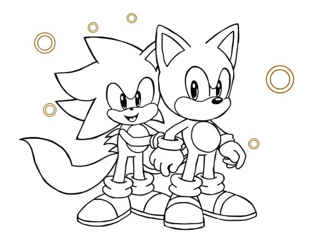Sonic the Hedgehog Coloring Page
