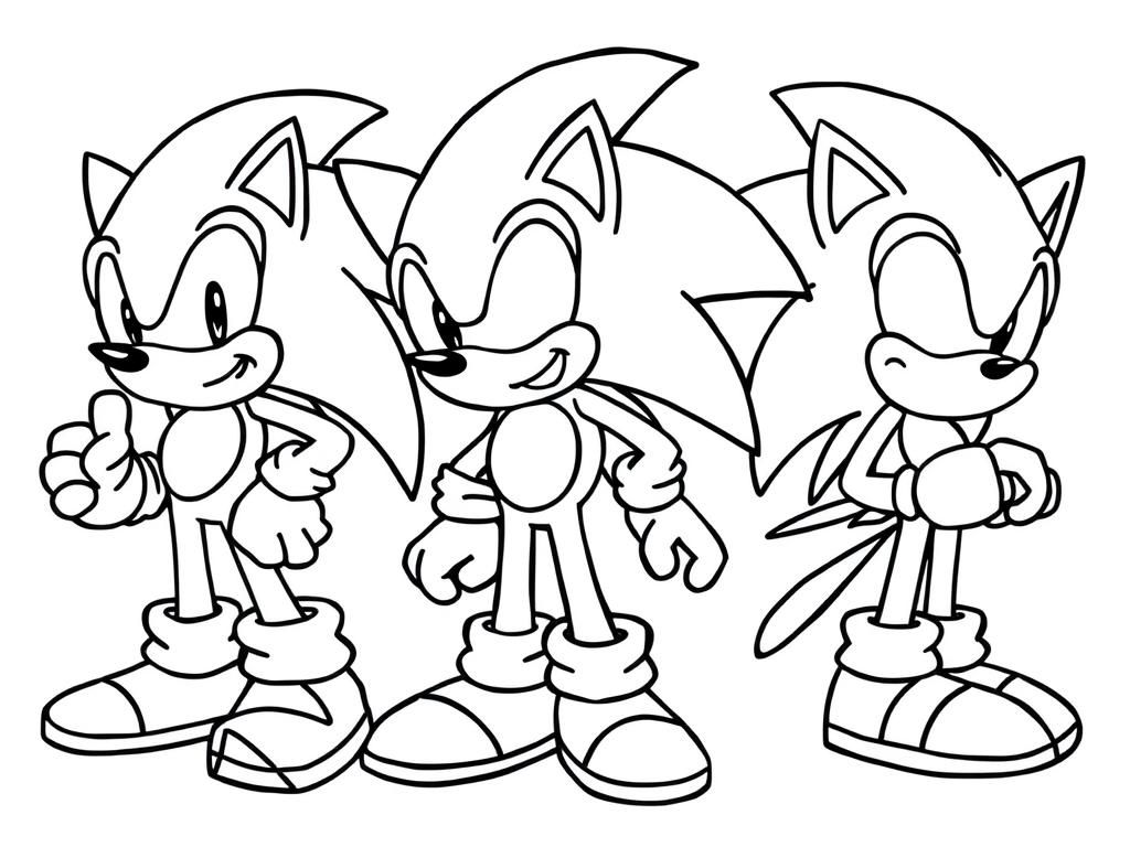 Sonic the Hedgehog Coloring Page