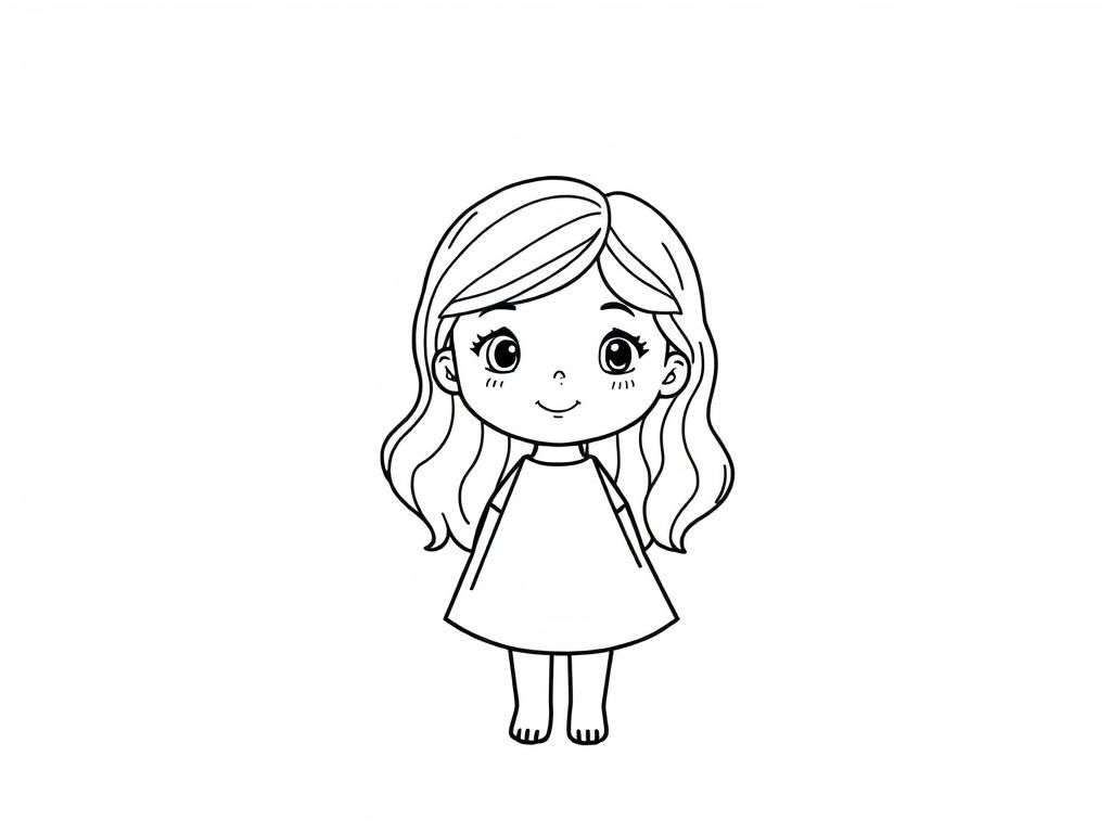 Girl Coloring Page