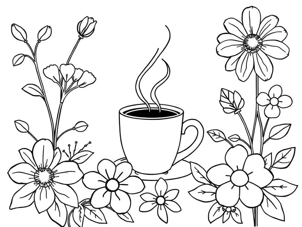 Morning Serenity Coloring Page