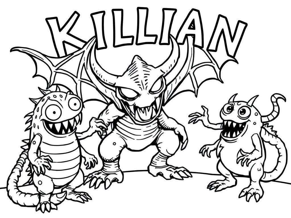Killian's Monster Coloring Page