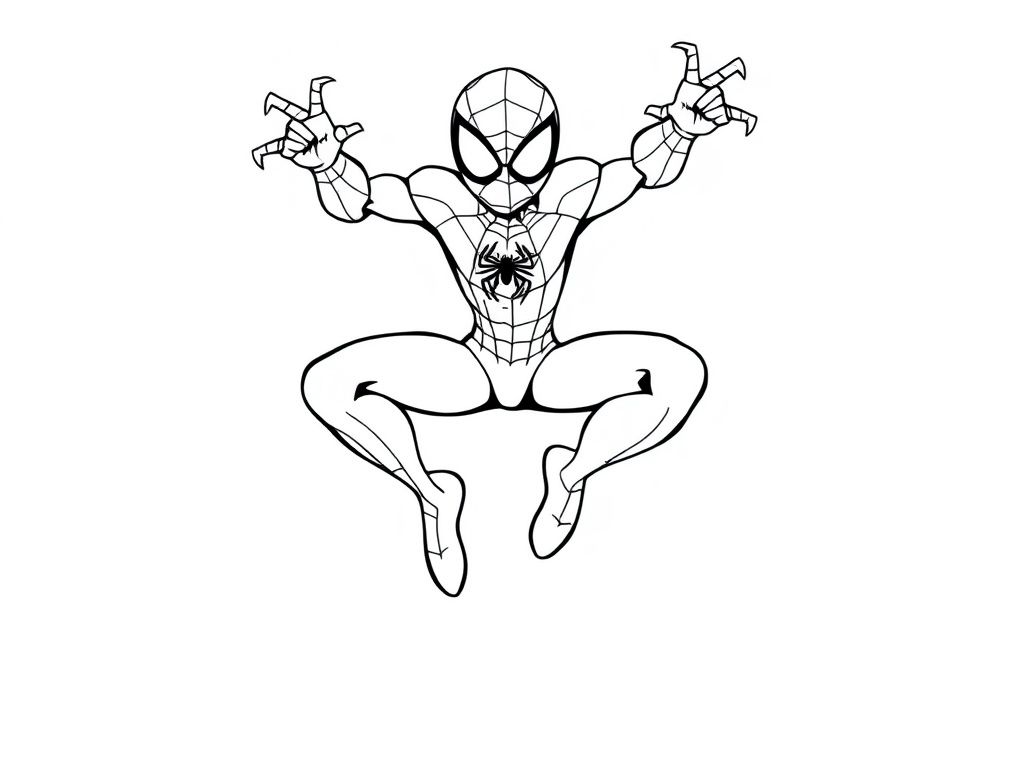 Unicorn Superhero Coloring Page