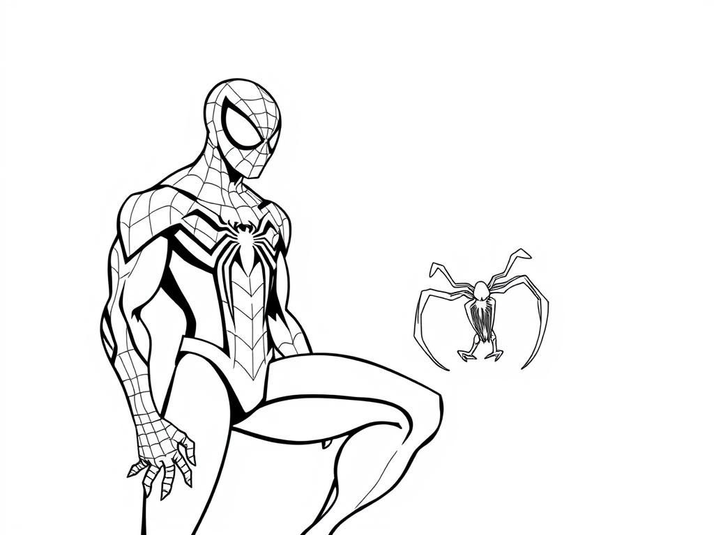 Spider-Man and Friend Coloring Page