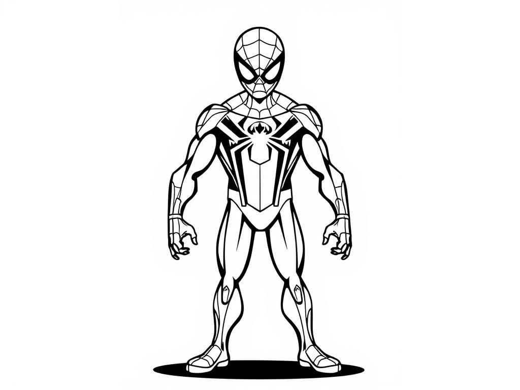 Preview of spider man standing up