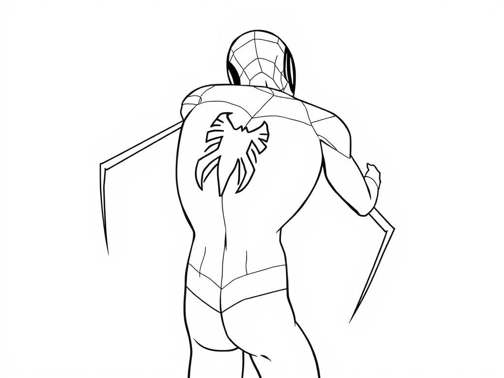 Spider-Man Superhelden Kleurplaat