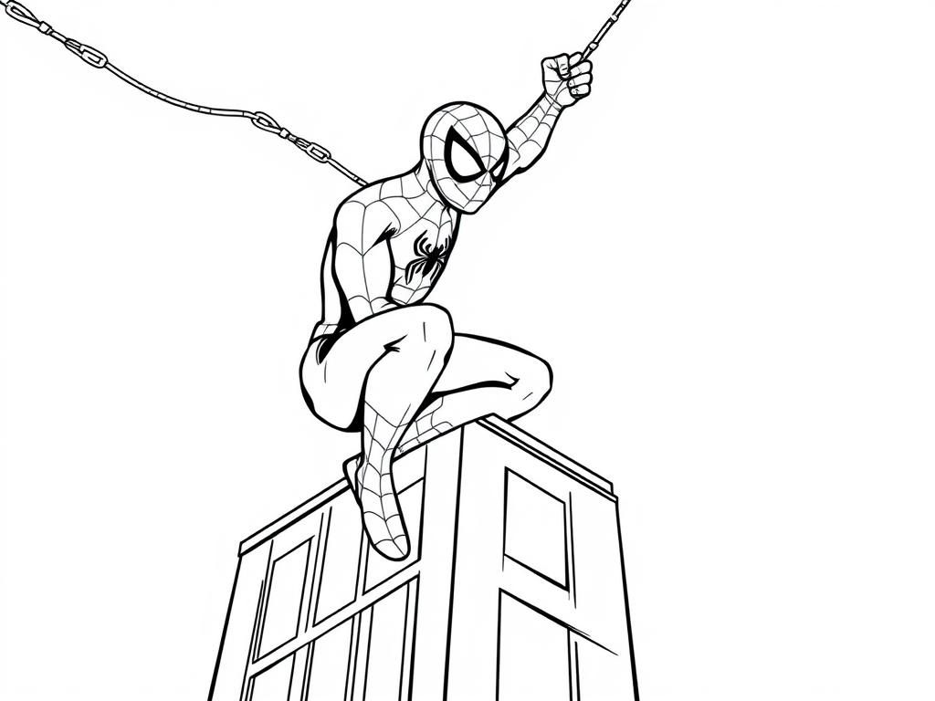 Preview of spiderman climbing a building