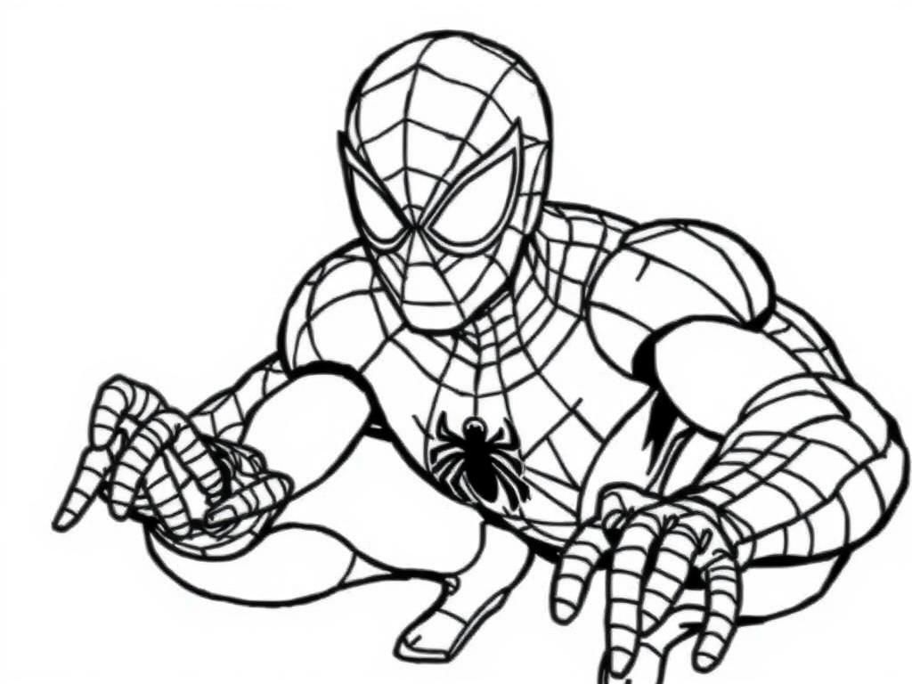 Spider-Man Coloring Page