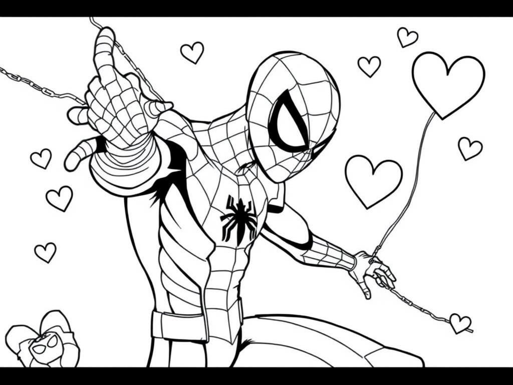 Preview of Spiderman in detail during Valentines day