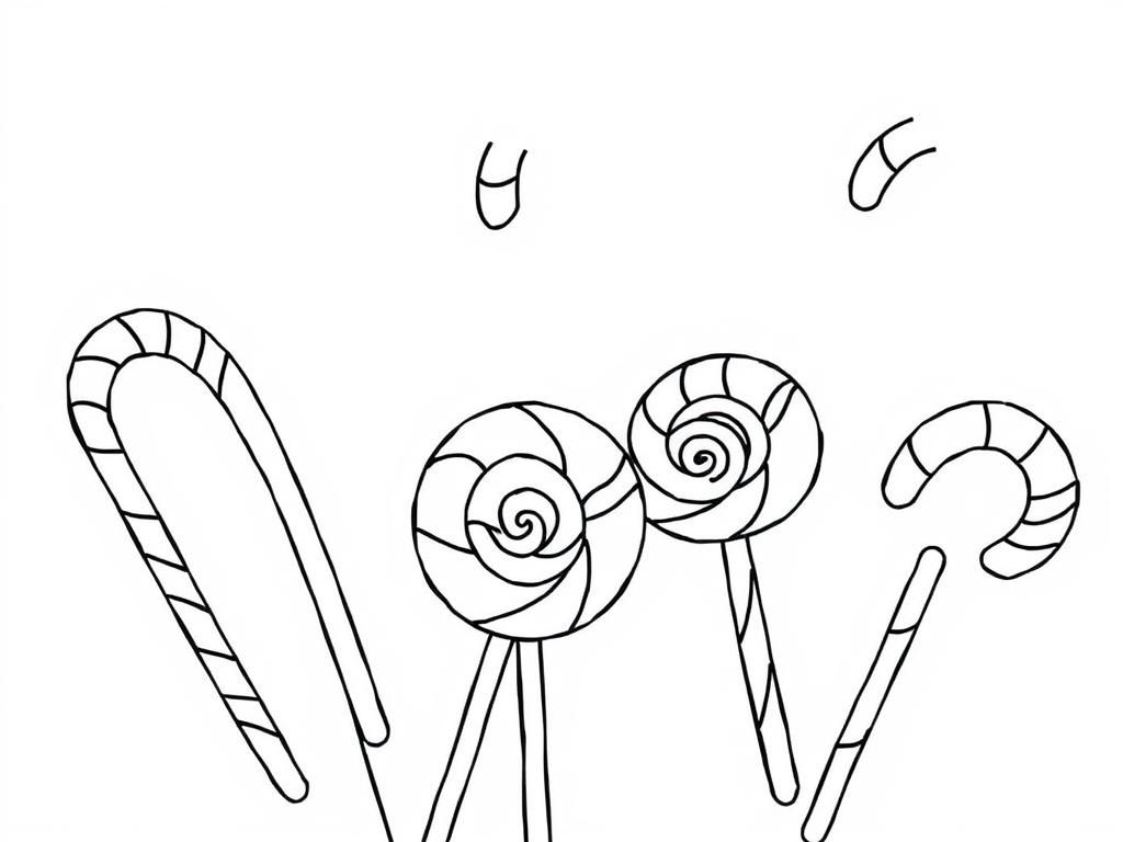 Candy Coloring Page