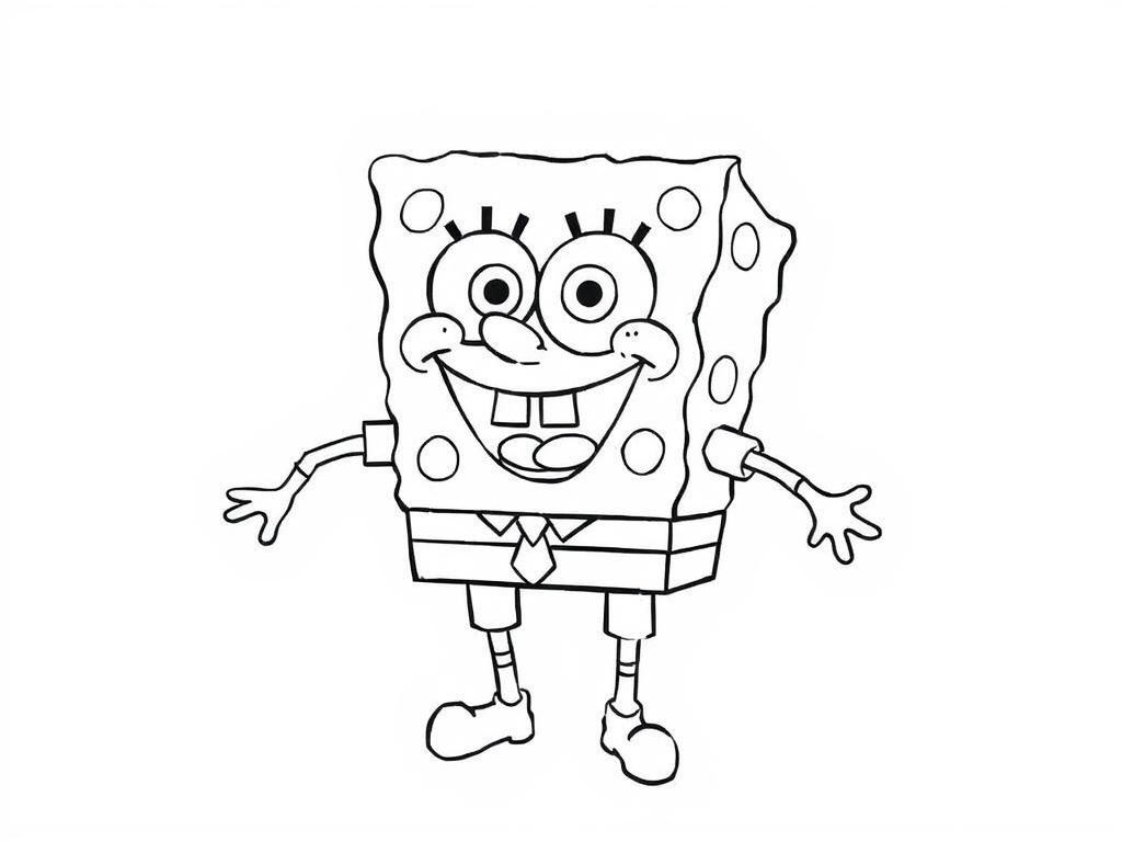 SpongeBob SquarePants Coloring Page