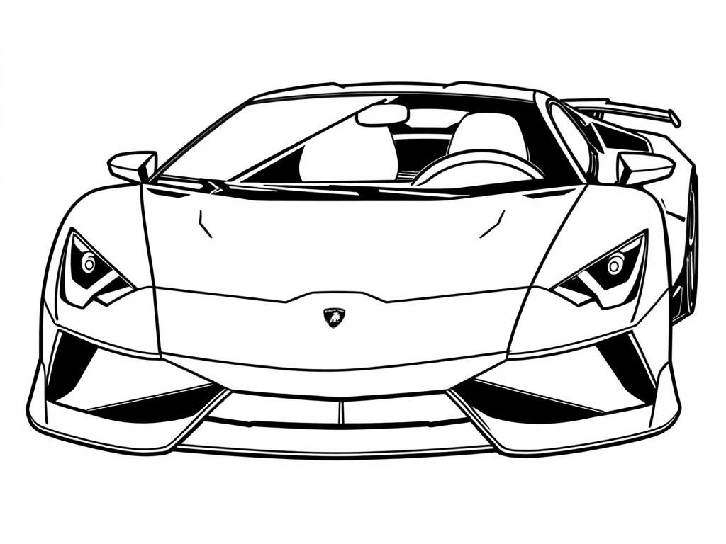 sports super car with cool design like lamborghini