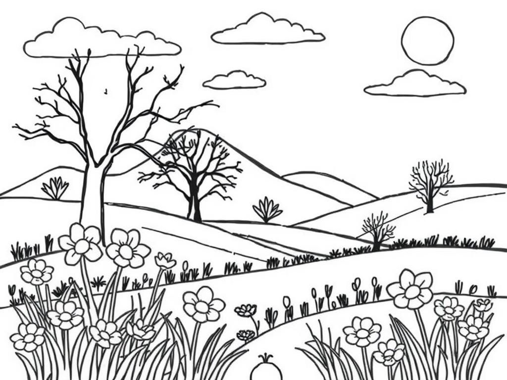 Preview of spring landscape