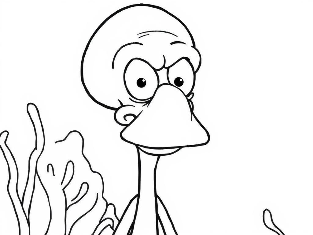 Funny Fish Coloring Page