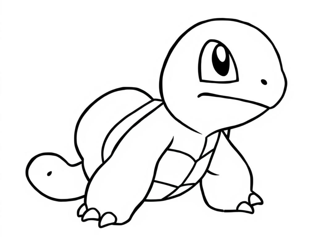 Squirtle Pokémon Coloring Page