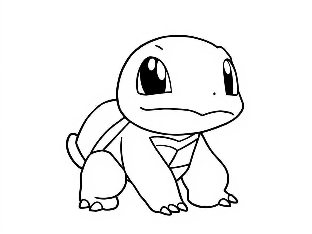 Kleurplaat van Squirtle: Breng Pokémon-vreugde tot leven!
