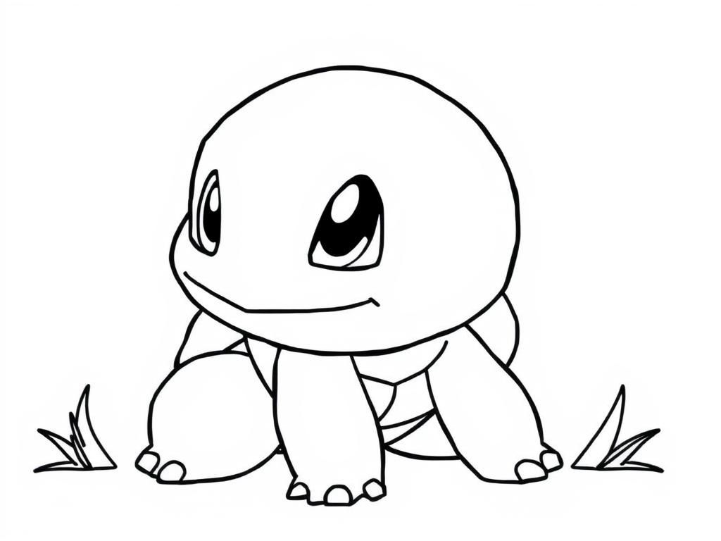 Squirtle Pokémon Coloring Page