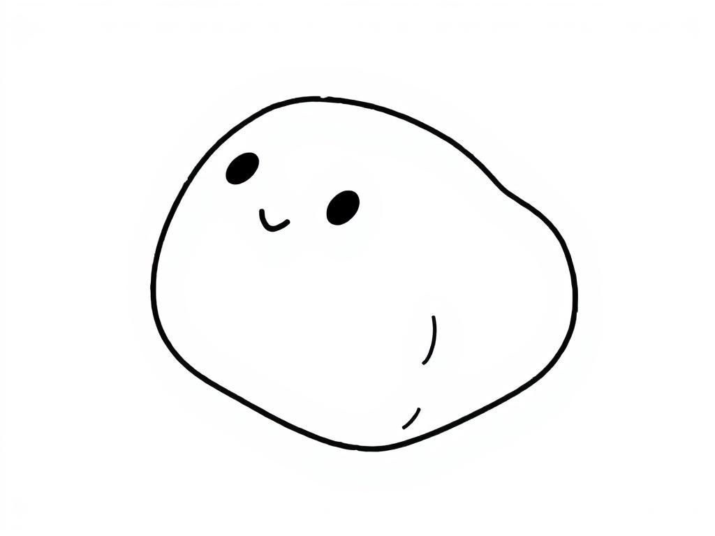 Smiling Rock Coloring Page