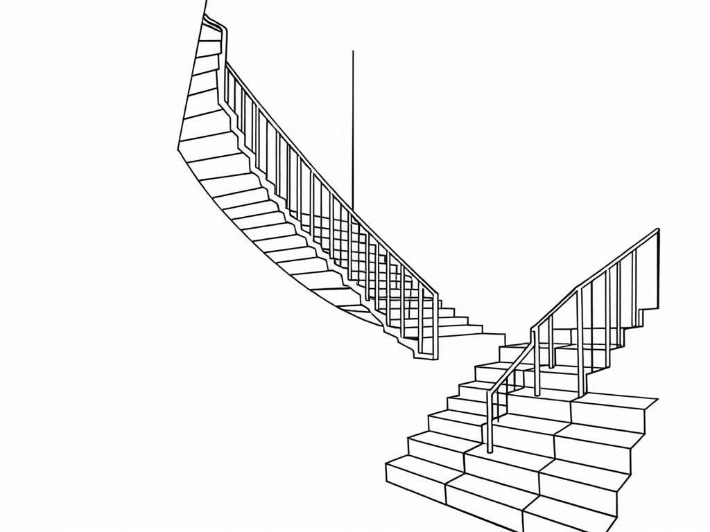 staircases in the style of m.c. escher