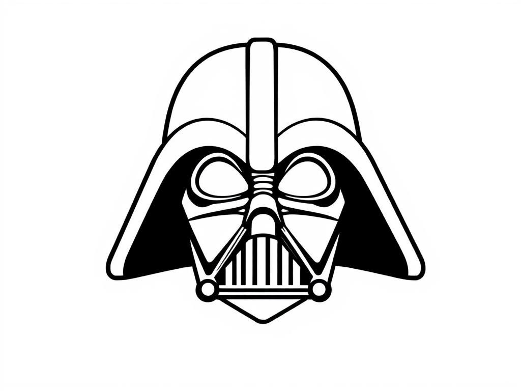 star wars christmas logo - Free Printable Coloring Page