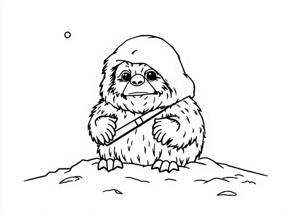Sloth Coloring Page