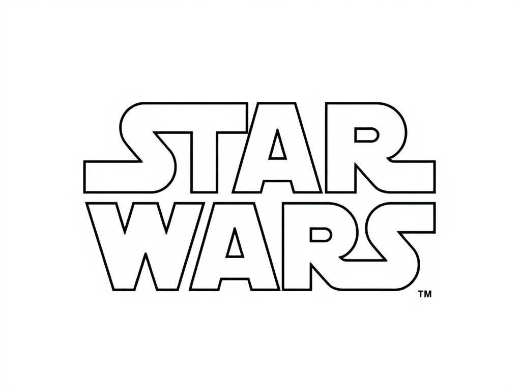 Star Wars Logo Coloring Page