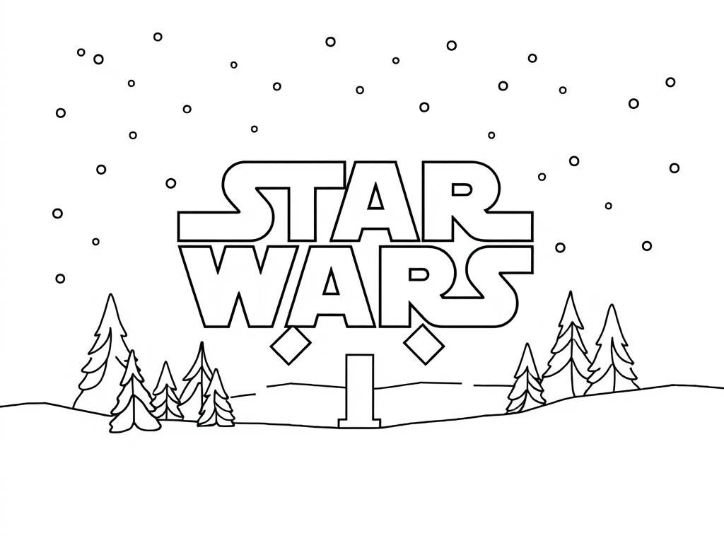 Star Wars Logo Coloring Page