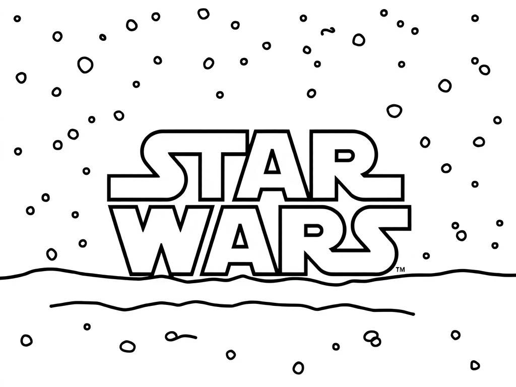 Star Wars Logo Coloring Page