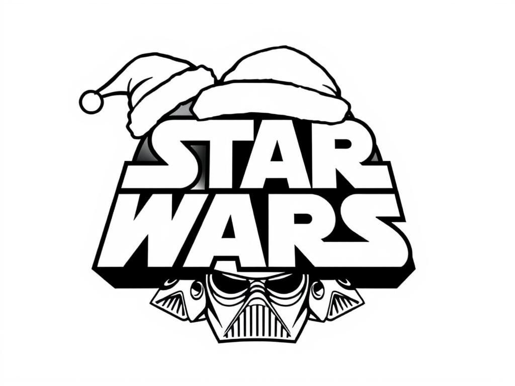 Star Wars Christmas Coloring Page