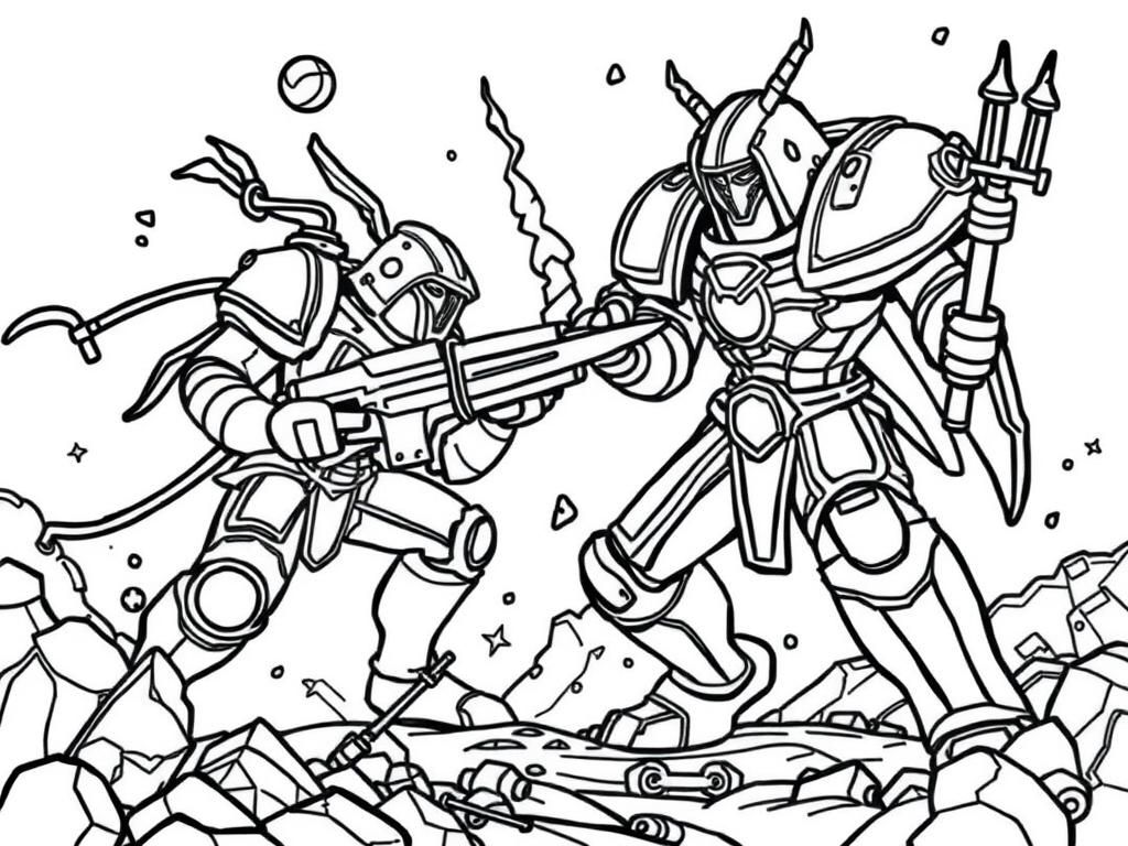 Robots Coloring Page