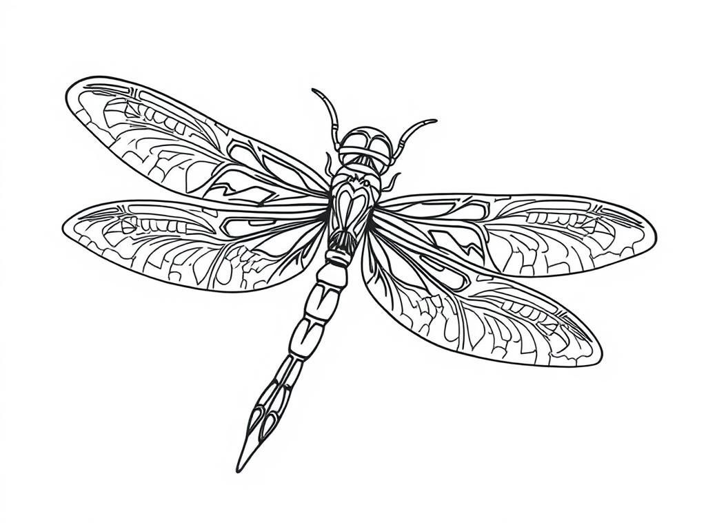 Dragonfly Coloring Page
