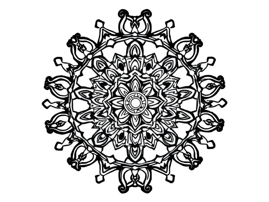 Preview of steampunk mandala