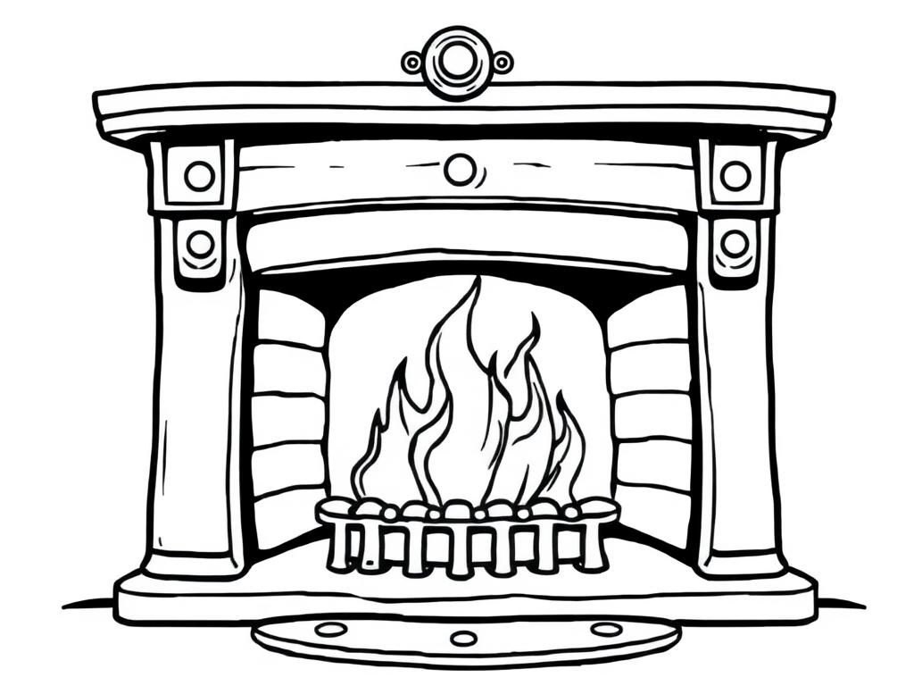 steampunk metal fireplace