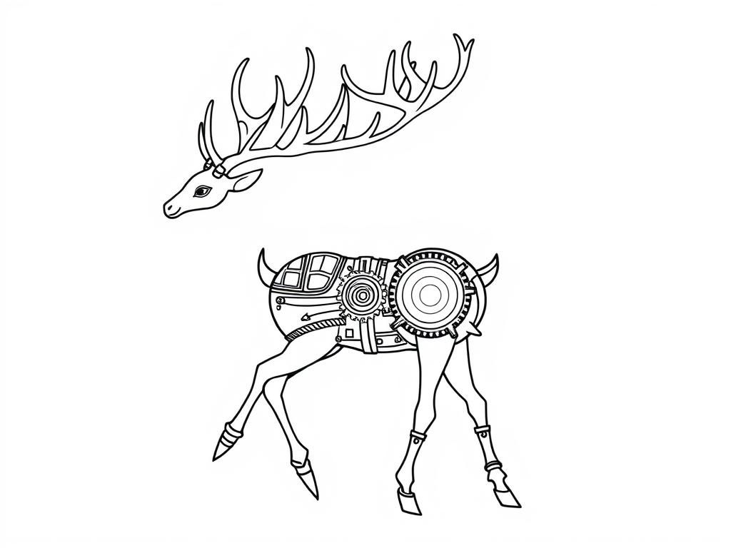 steampunk reindeer