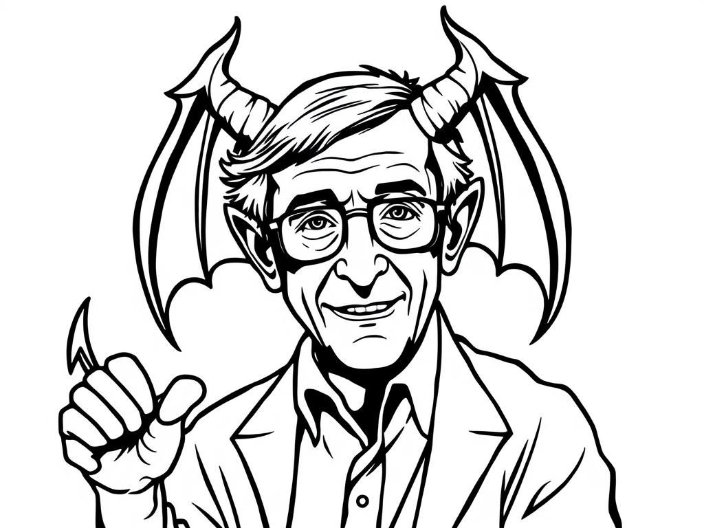 stephen hawking as the devil