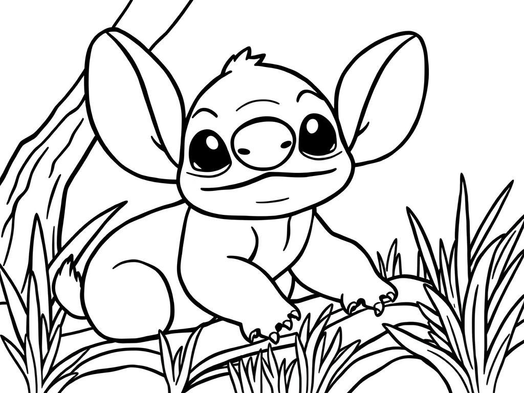 Stitch Coloring Page