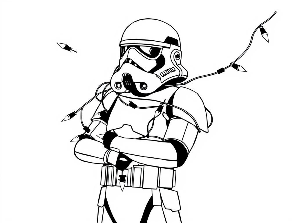 Stormtrooper Star Wars Coloring Page