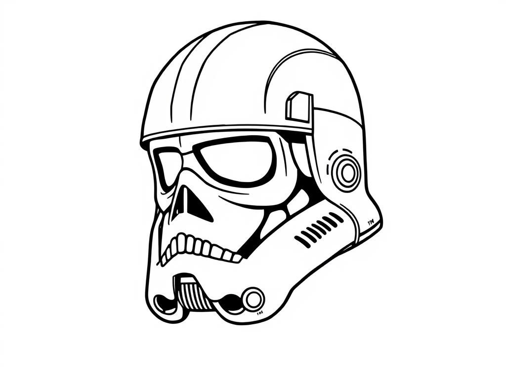 storm trouper helmet in the style of dios del muertos