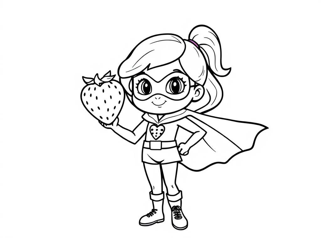 strawberry superhero girl