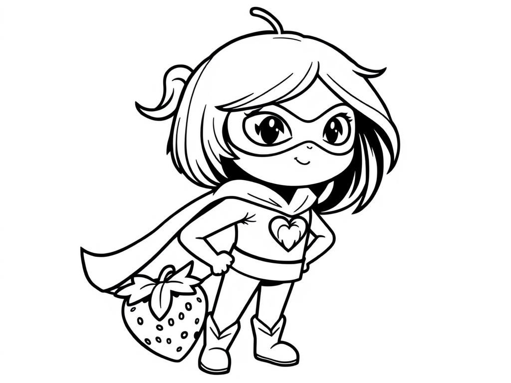 strawberry superhero girl