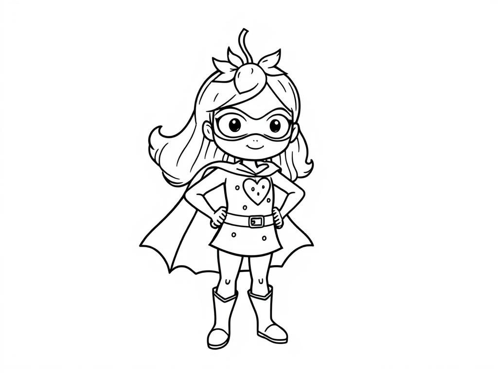 Preview of strawberry superhero girl