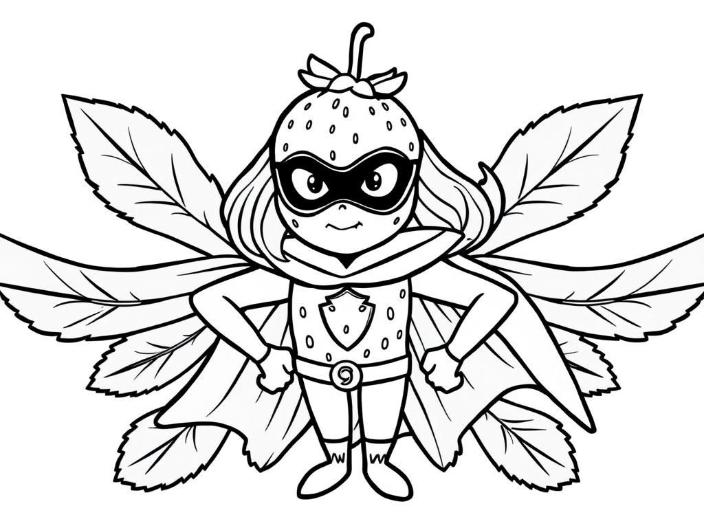 Preview of strawberry superhero woman