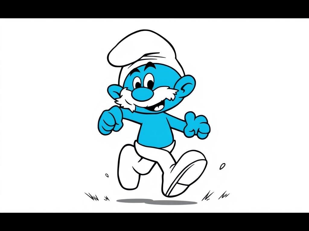 strong smurf running