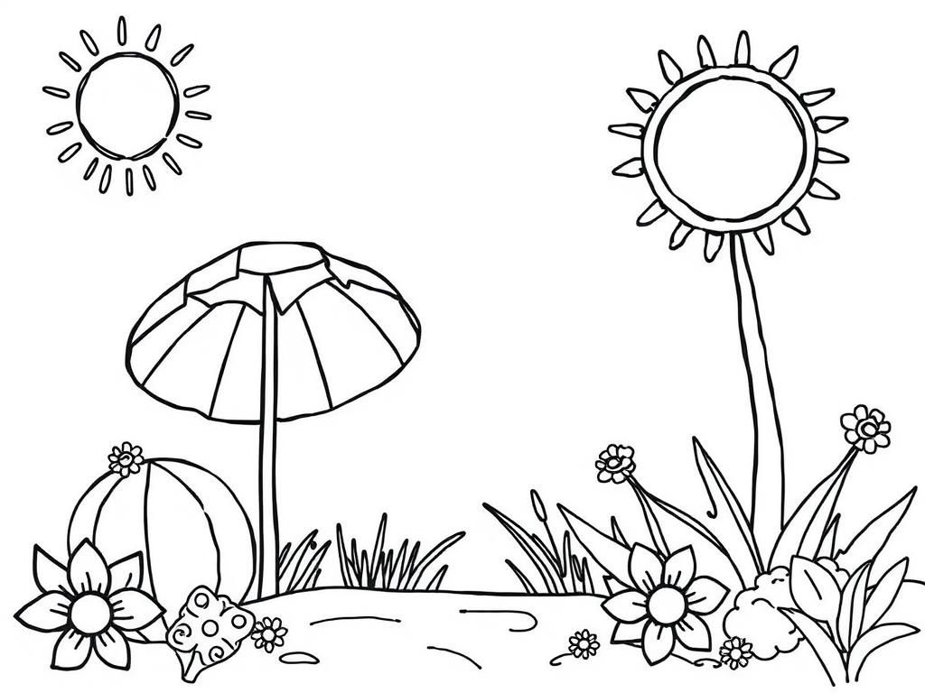 Preview of Summer coloring pge