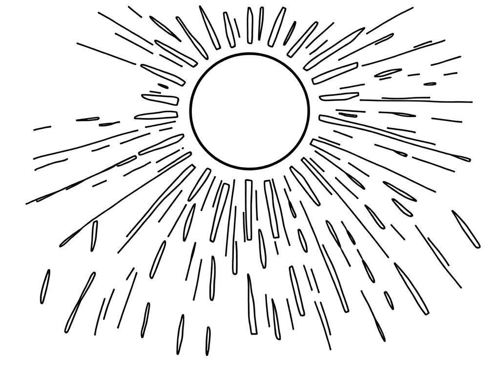 Sun Coloring Page