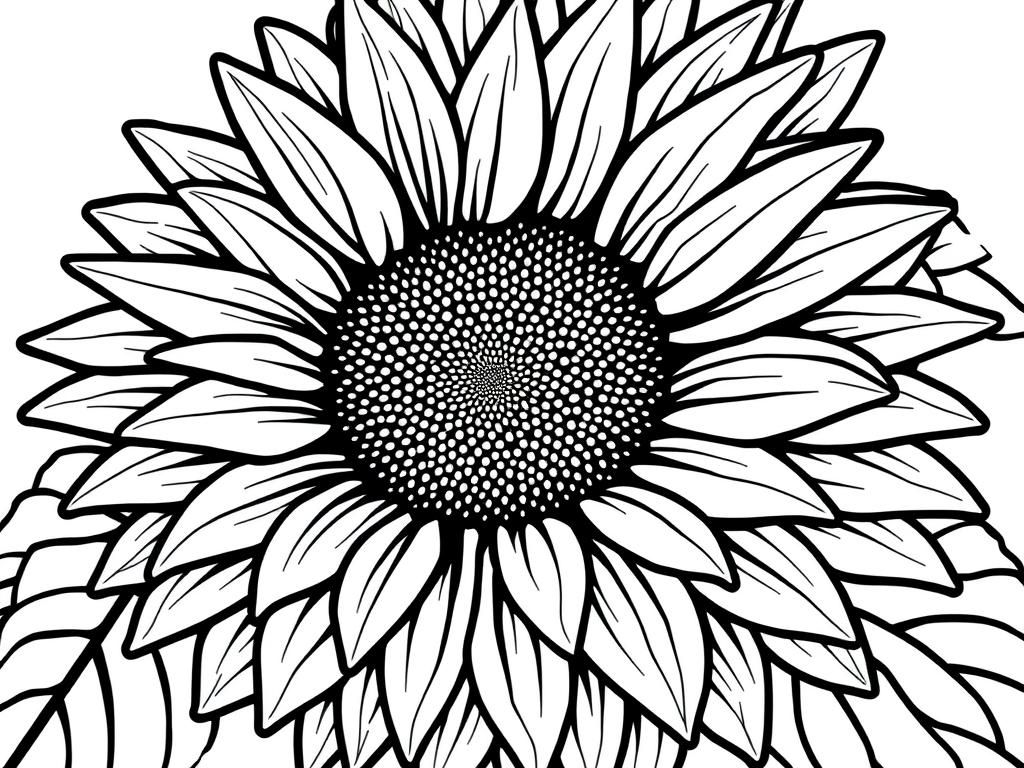 Preview of Sunflower greyscale