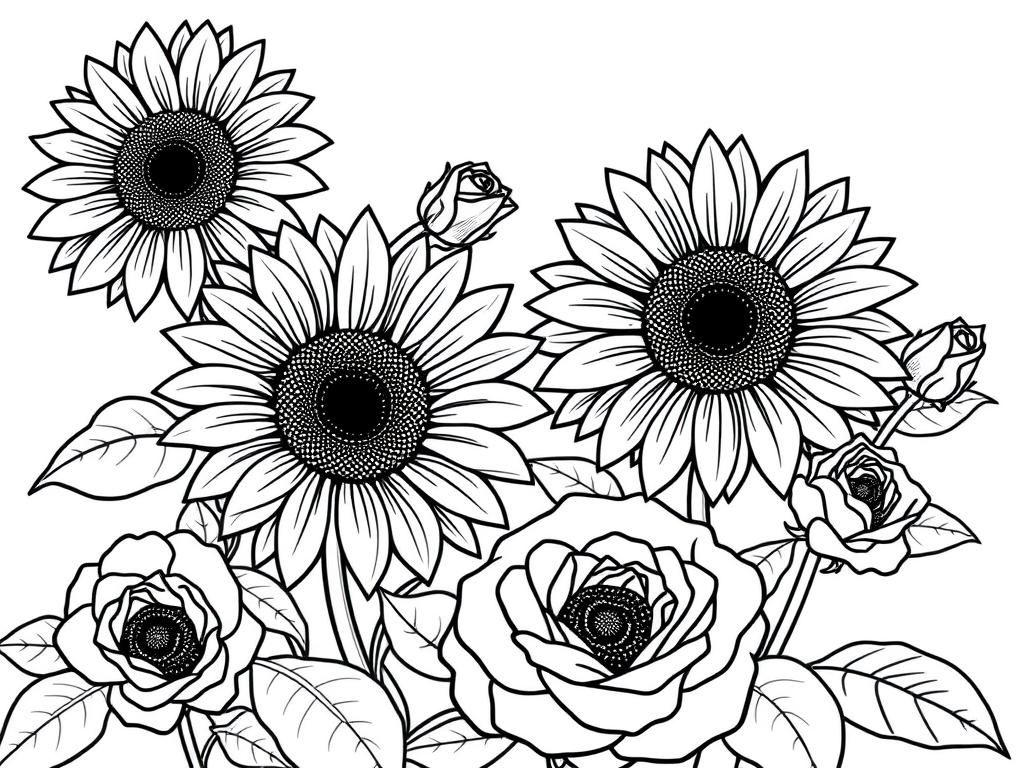 Flower Coloring Page