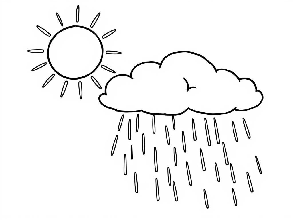 Preview of sunshine, clouds, rainstorm